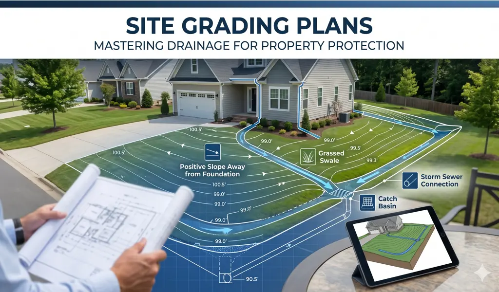 Site Grading Plans , drainage property protection